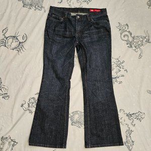 Y2K Boot Cut Dark Denim Jeans Size 8 Short